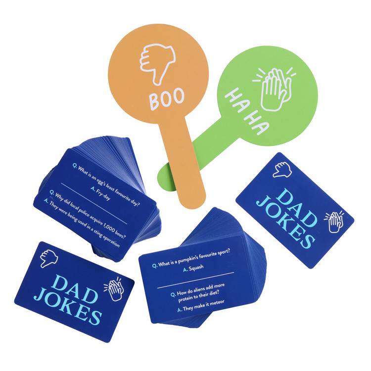 Argos Home Dad joke game with reaction paddles (British brand)