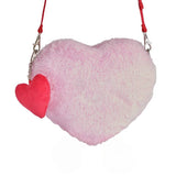 Argos Home pink heart plush bag 22.86cm, imported from the UK
