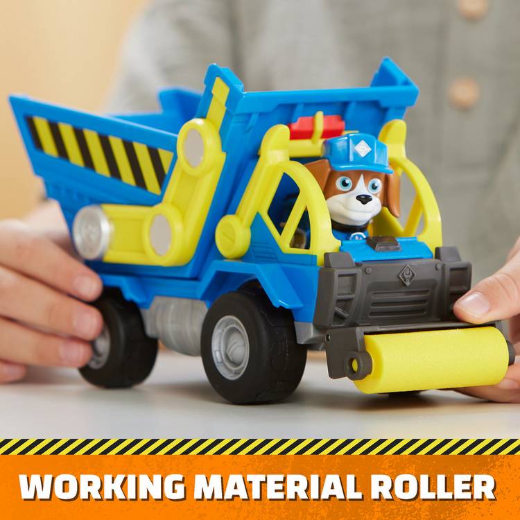Rubble & Crew dump truck with Wheeler action figure, imported from the UK