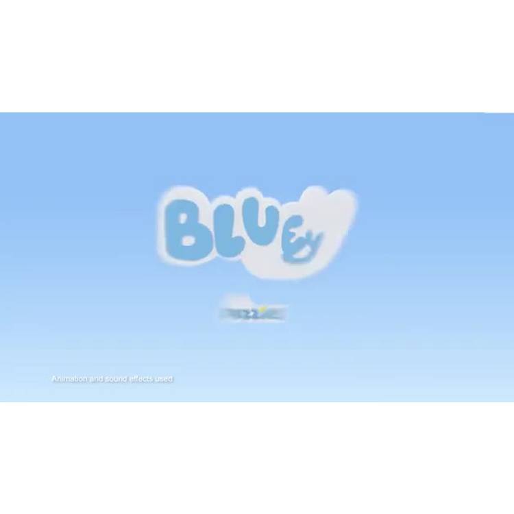 Bluey Fuzzies deluxe collectible figure set, flocked finish - British brand