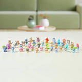 Bluey Fuzzies deluxe collectible figure set, flocked finish - British brand