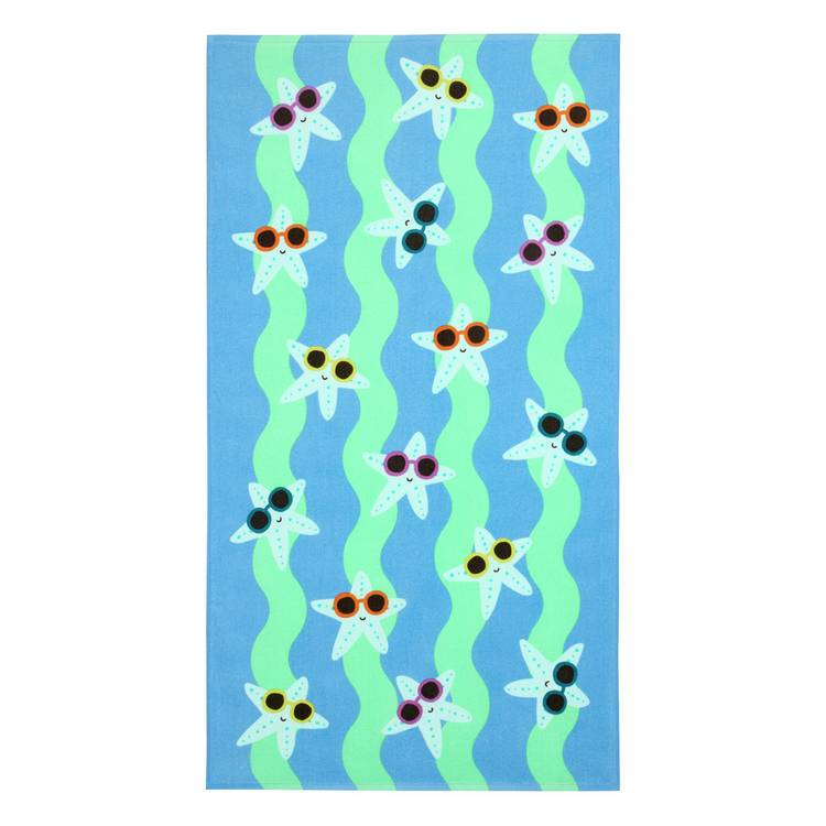 Argos Home kids beach towel blue 150x80cm, imported from the UK