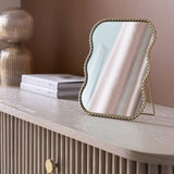 Argos Habitat Gold Rope Twist Dressing Table Mirror - 21x16cm- Buy online at McGrocer