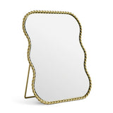 Habitat dressing table mirror gold rope twist 21x16cm (British brand)