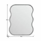 Habitat dressing table mirror gold rope twist 21x16cm (British brand)