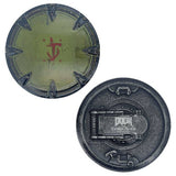 DOOM Saw Shield Medallion and art card limited edition, imported from the UK