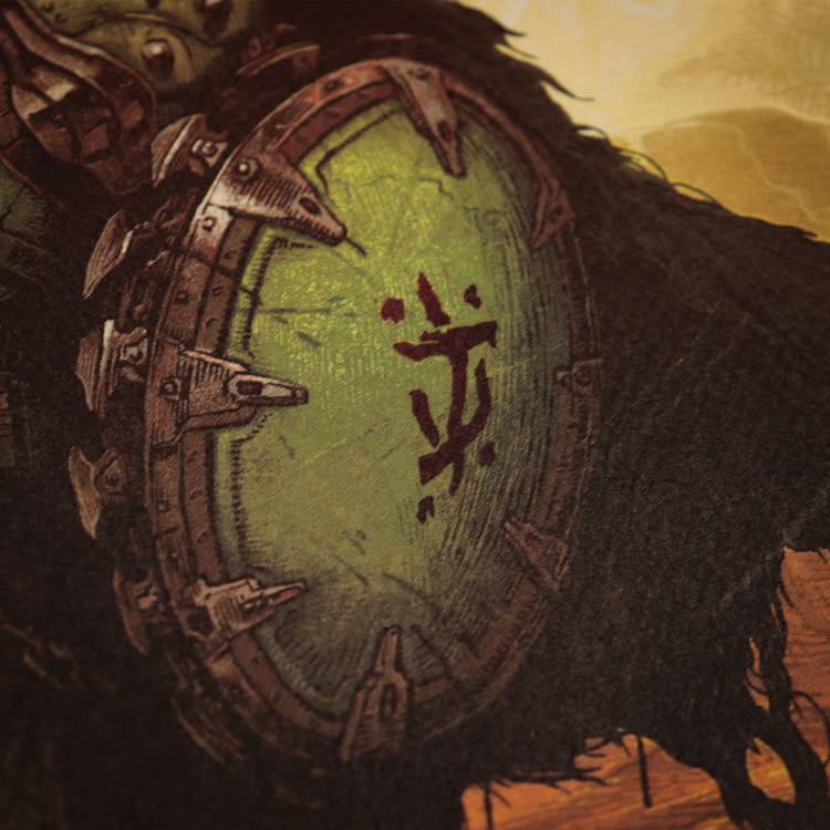 DOOM Saw Shield Medallion and art card limited edition, imported from the UK
