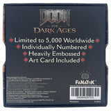 DOOM Saw Shield Medallion and art card limited edition, imported from the UK