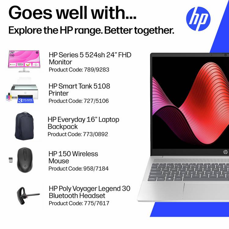 HP Pavilion 16in laptop - British product