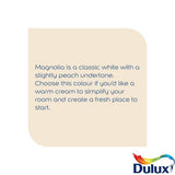 Dulux Weathershield Magnolia matt paint 5L (British brand)