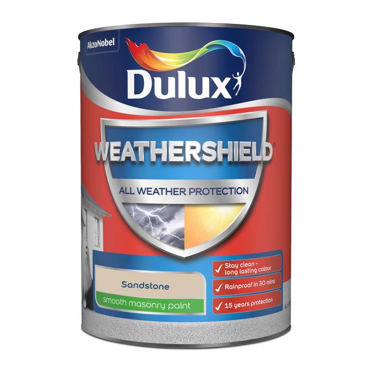 Dulux Weathershield Matt Paint Sandstone 5L (British brand)