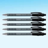 Paper Mate Flex Grip black ballpoint pens pack of 5 - British product