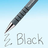 Paper Mate Flex Grip black ballpoint pens pack of 5 - British product