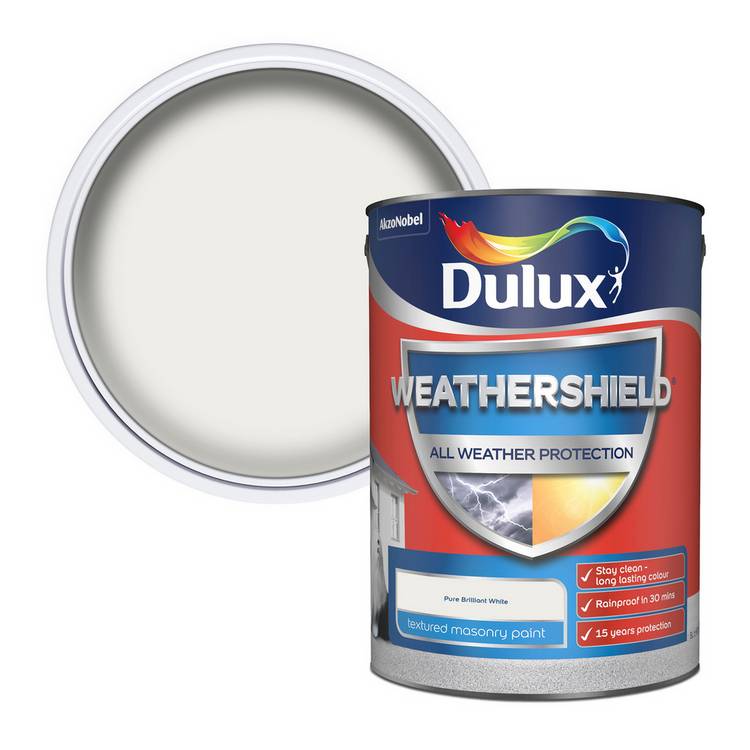 Dulux masonry paint white 5L, imported from the UK