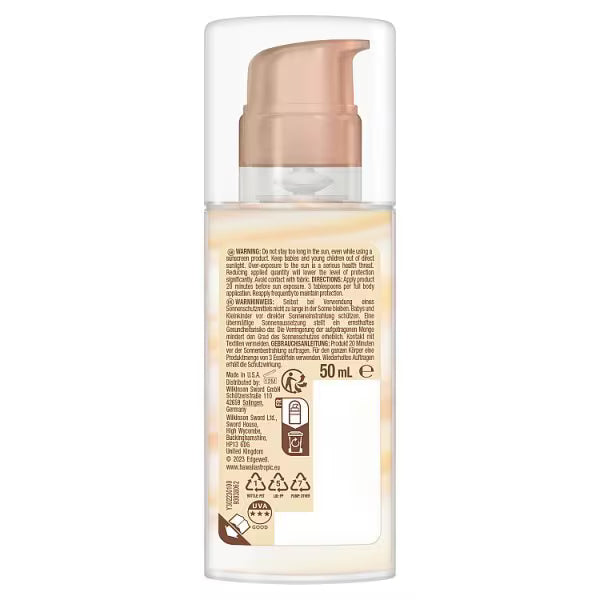 Hawaiian Tropic Silk Hydration Airsoft SPF30 face sunscreen spray 50ml, UK version