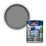 Argos Dulux Weathershield Quick Dry Matt Paint Dark Grey 750ml- Buy online at McGrocer
