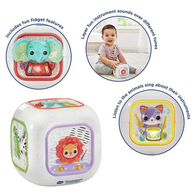 VTech Sensory Sounds Musical Cube baby toy (British brand)