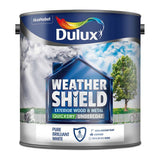 Dulux Weathershield Quick Dry Matt Paint 2.5L White, imported from the UK