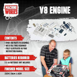 Machine Works V8 petrol engine model kit (British brand)