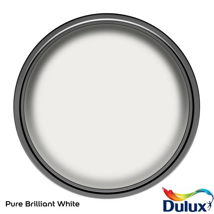 Dulux Weathershield white masonry paint 5L, imported from the UK