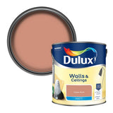Argos Dulux Walls & Ceilings Matt Copper Blush Emulsion Paint - 2.5L- Buy online at McGrocer