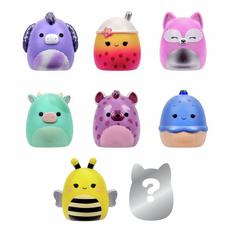 Squishmallows Squish-a-longs 8-pack mini figures, UK version