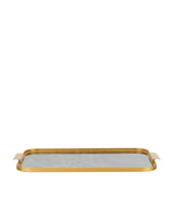 Harrods High-Gloss Marble Ribbed Serving Tray 51cm- Buy online at McGrocer