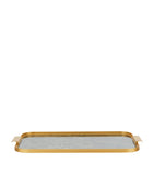 Kaymet marble ribbed serving tray 51cm, UK version
