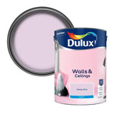 Argos Dulux Walls & Ceilings Matt Pretty Pink Emulsion Paint 5L- Buy online at McGrocer