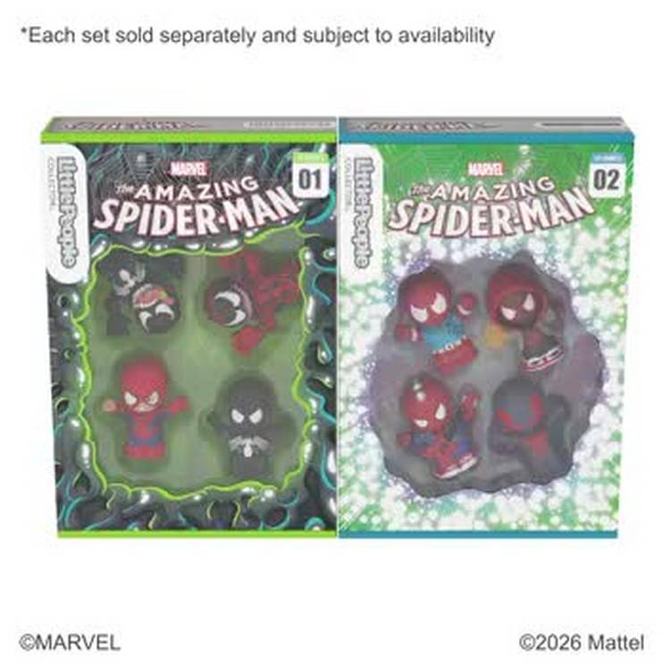 Fisher-Price Little People Collector Spider-Man set, imported from the UK