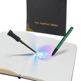 Harry Potter Tom Riddle diary notebook A5 with pen and UV wand, UK version