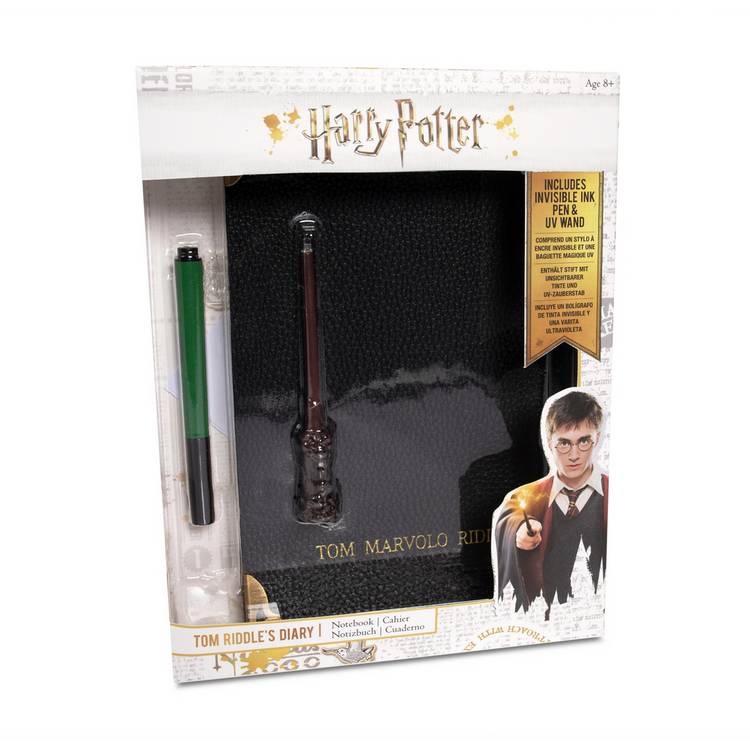 Harry Potter Tom Riddle diary notebook A5 with pen and UV wand, UK version