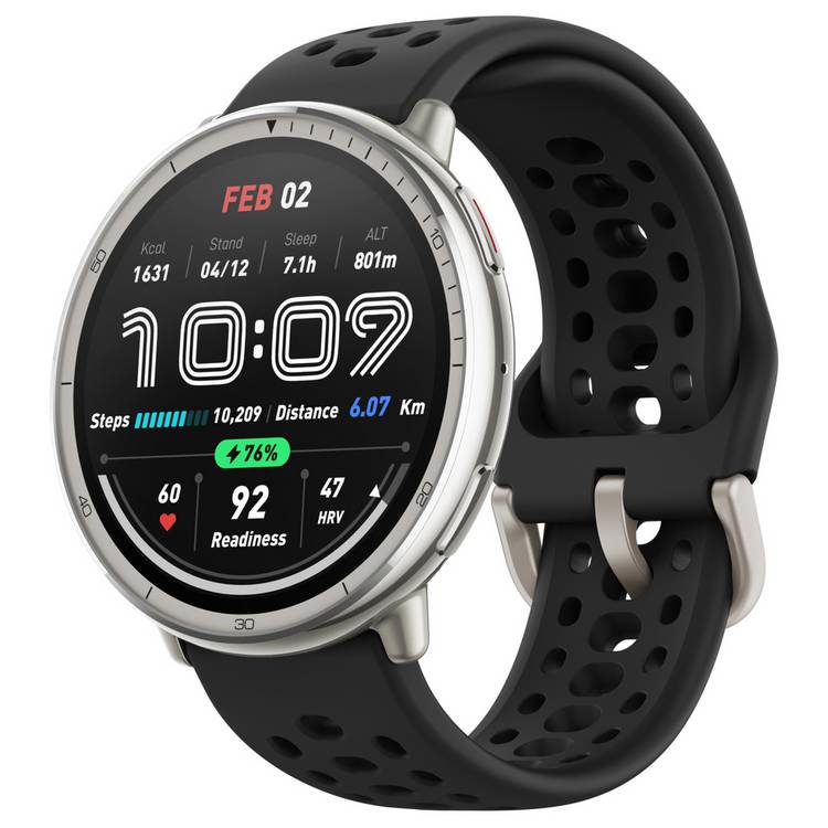 Amazfit Active 2 smart watch black sport band (British brand)