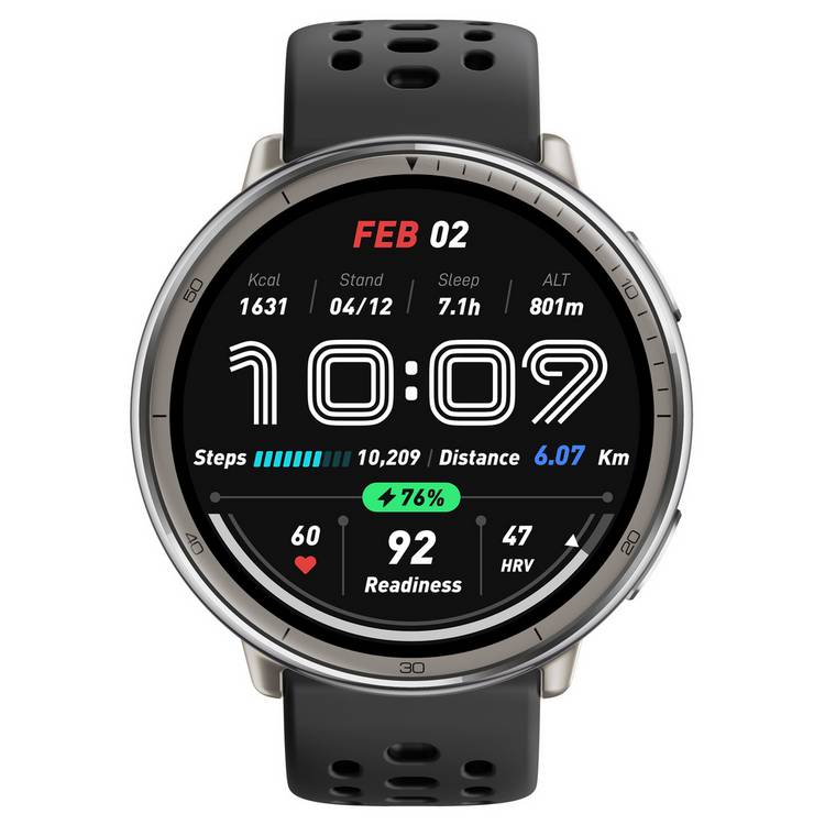 Amazfit Active 2 smart watch black sport band (British brand)