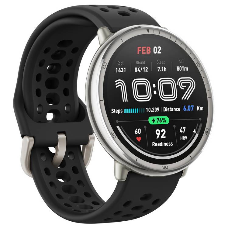 Amazfit Active 2 smart watch black sport band (British brand)