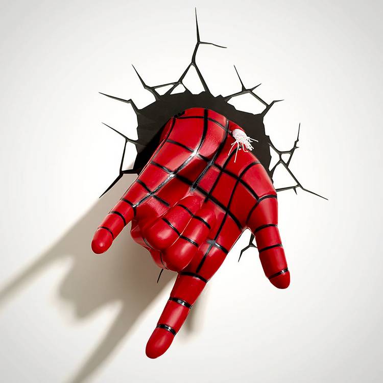 Marvel Spiderman hand light novelty light - British product