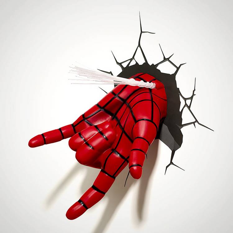 Marvel Spiderman hand light novelty light - British product