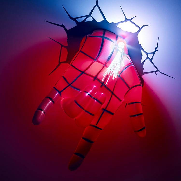 Marvel Spiderman hand light novelty light - British product