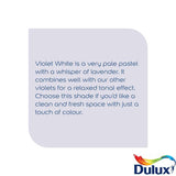 Dulux Violet White matt paint 2.5L (British brand)
