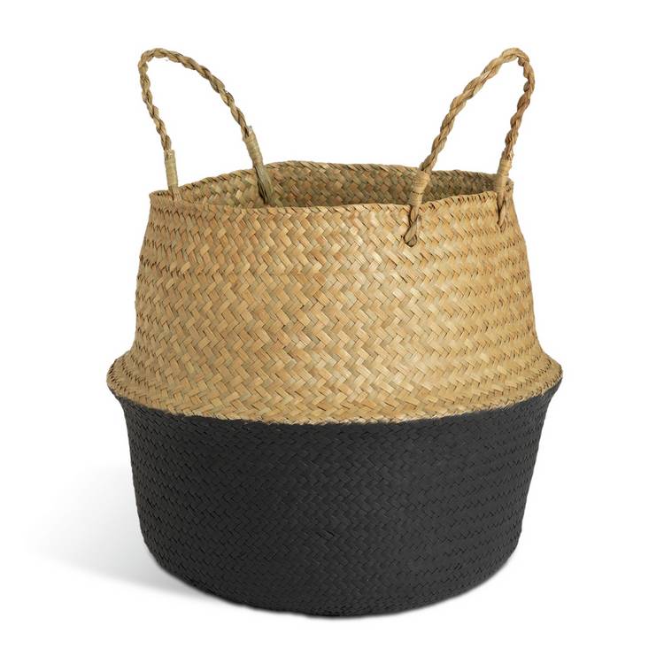Habitat seagrass belly storage basket two tone black - British product