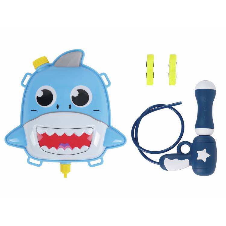 Chad Valley shark water blaster backpack, imported from the UK