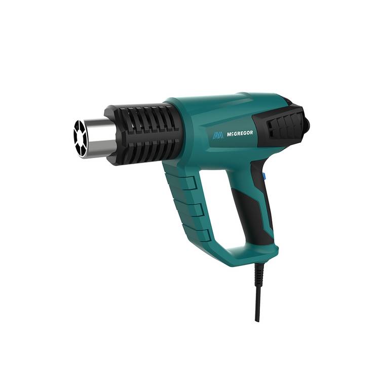 McGregor 2000W heat gun with nozzles and case - British product
