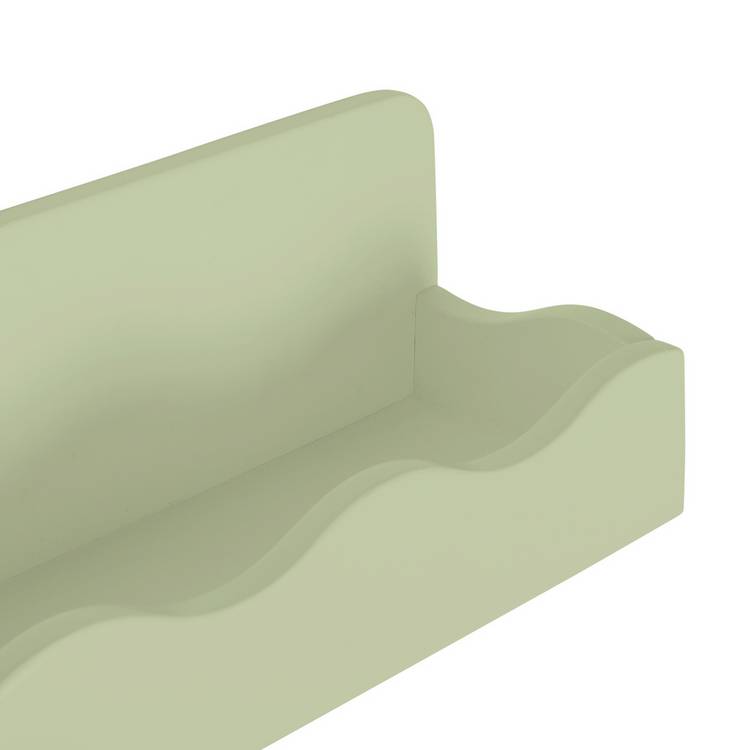 Habitat kids scalloped storage shelf in sage green, UK version
