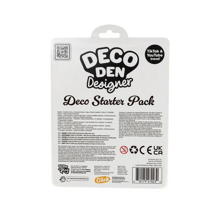 Deco Den Designer Starter Craft Pack with creams and gems, UK version