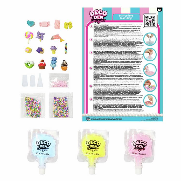 Deco Den Designer Starter Craft Pack with creams and gems, UK version