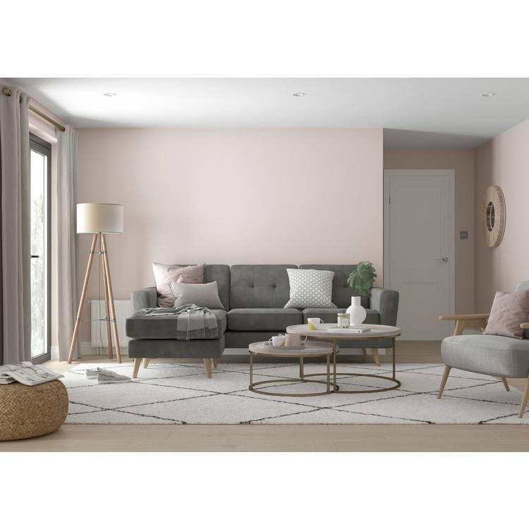 Dulux Easycare matt paint blush pink 2.5L (British brand)