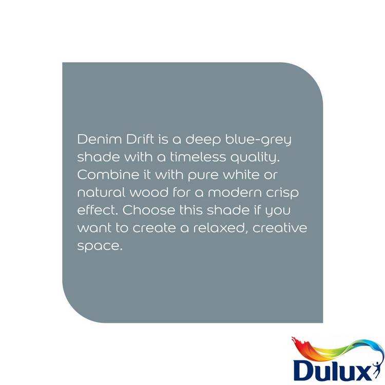 Dulux paint Denim Drift 2.5L (British brand)