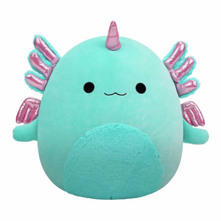 Squishmallows plush toy Bellamy the Axolotl Alicorn 16-inch - British product