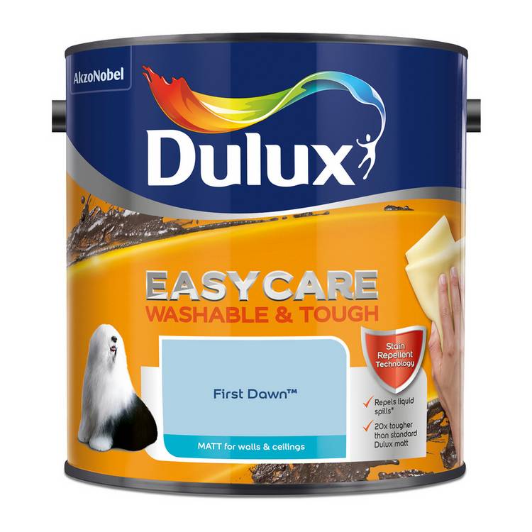 Dulux Easycare Washable and Tough Matt Paint First Dawn 2.5L (British brand)