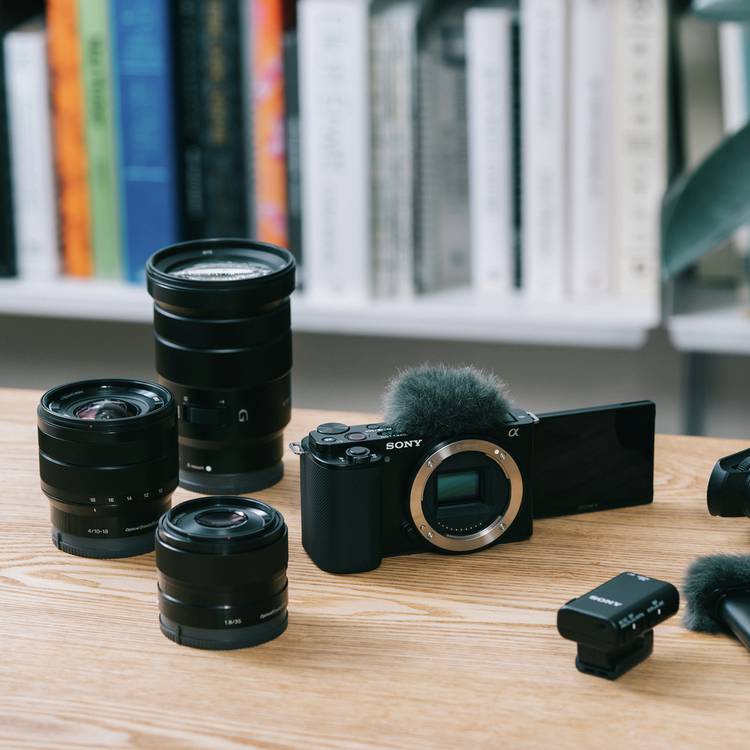 Sony ZV-E10 mirrorless vlogging camera with 16-50mm lens - British product